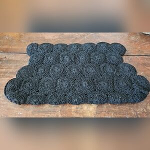 Black Crochet 1930s-1940s Clutch